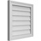 Ekena Millwork Vertical Surface Mount PVC Gable Vnt: Non-Functional, w/2"W x 1-1/2"H, Brickmould Frame, 20"W x 20"H GVPVE20X2002SN - alternate 2